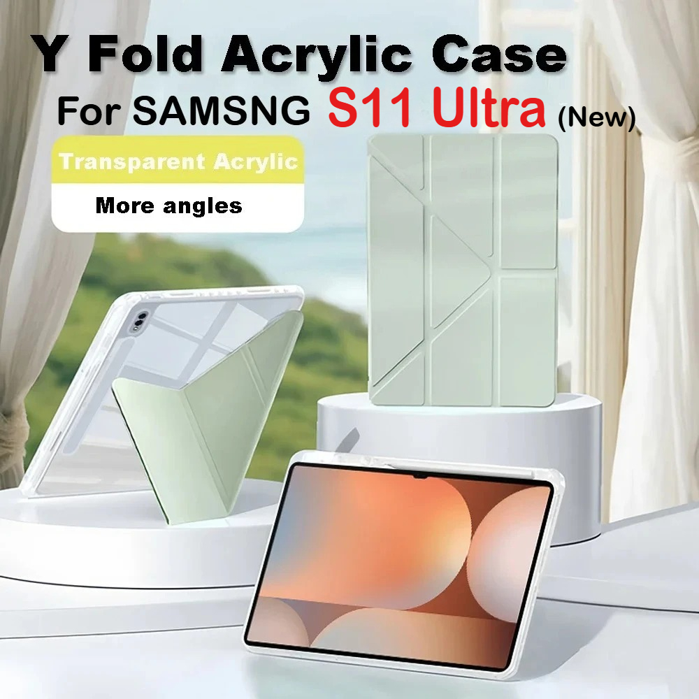 Samsung Tablet S11 Accessories - Funda acrílica HD con pliegue en
