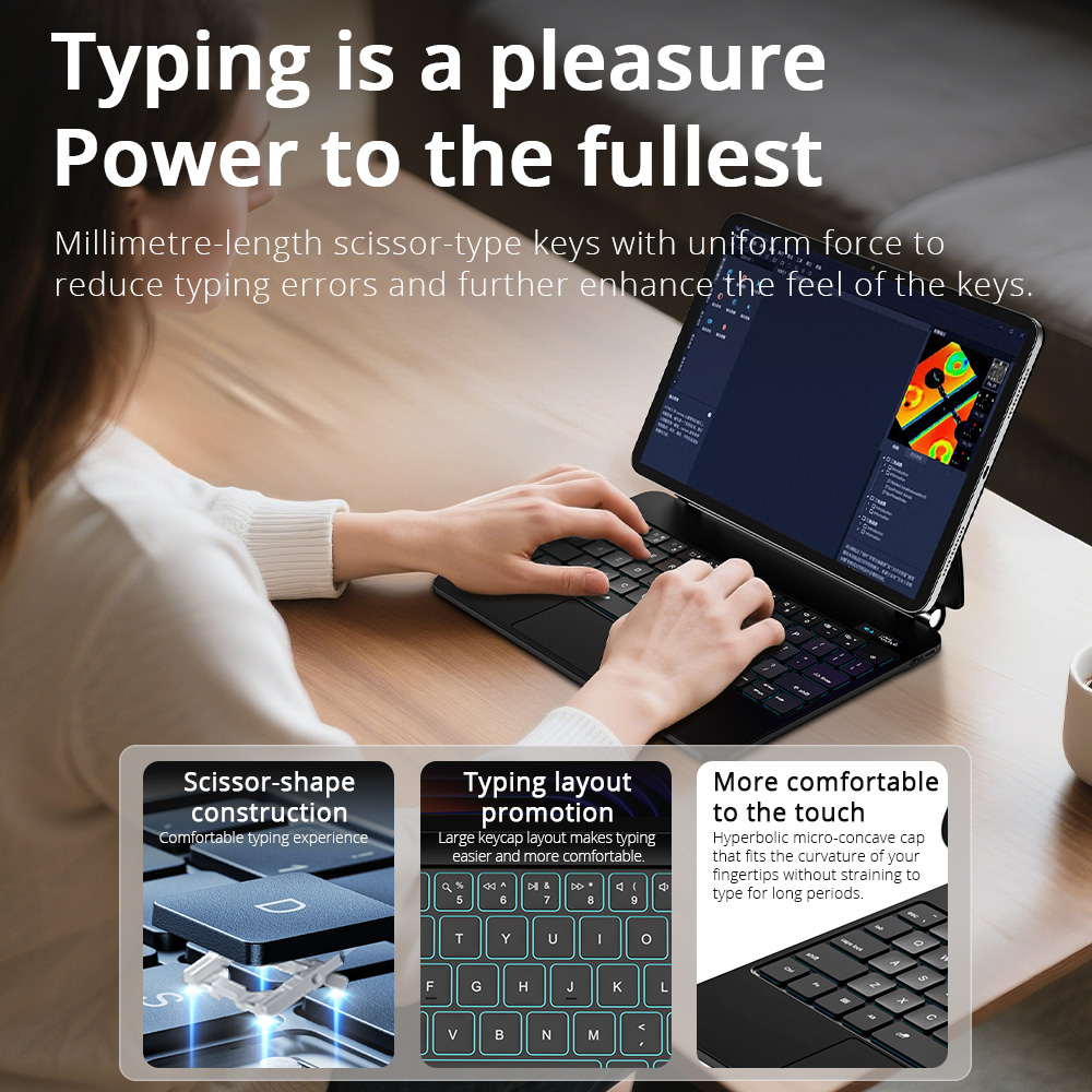Funda con teclado mágico para  - Samsung Tablet Keyboard Accessories reseña y precio
